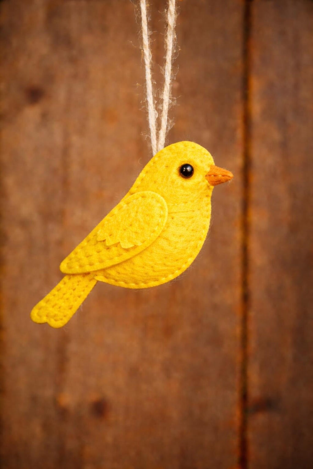 Handmade Felt Birds Ornament, Funny Bird Fabric Ornament Gift, Custom Name Animal Ornament, Hanging Decor, Holiday Ornament