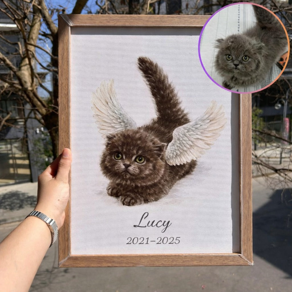 Custom Pet Portrait from Photo, Dog Portrait Gift, Personalized Dog Painting, Custom Dog Watercolor Art Print, Pet Portrait Frame