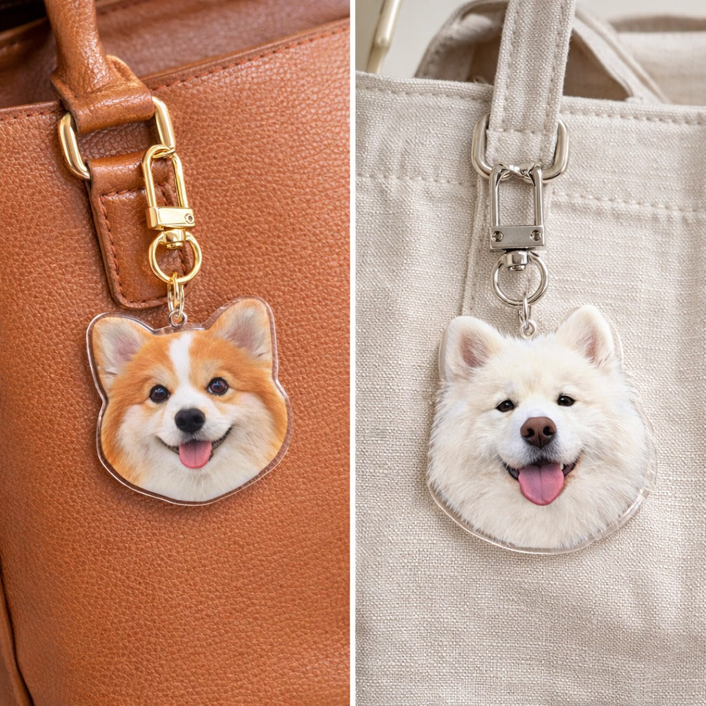 Custom Pet Photo Keychain, Funny Pet Keychain, Personalized Pet Photo Keychain, Cat Dog Memorial Gift, Holiday Gift for Pet Lovers