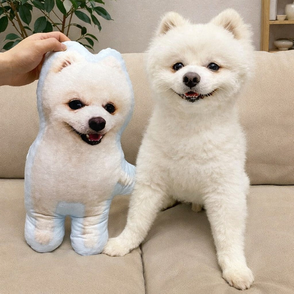 Custom 3D Pet Pillow from Photo, Personalized Dog/Cat Shaped Throw Pillow, Double Printed Pet Pillow, Pet Memorial Gift