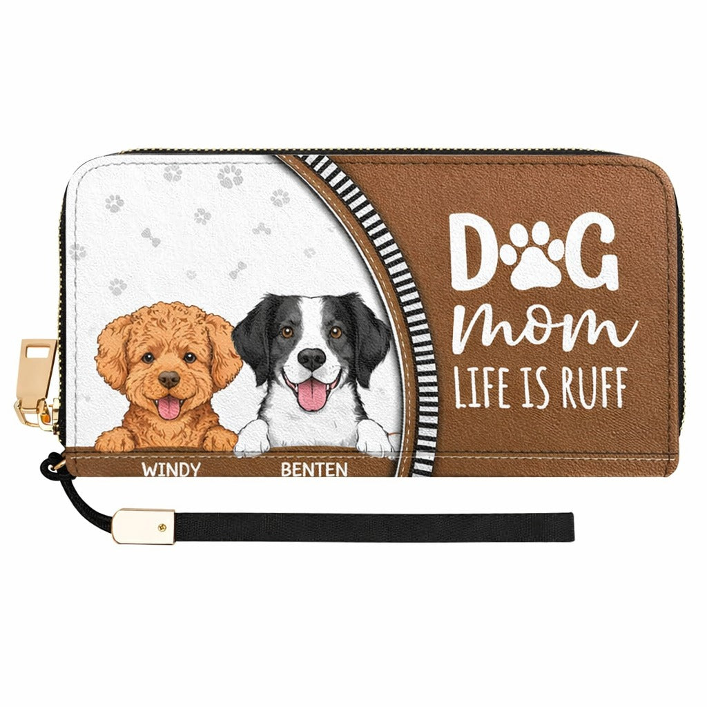Dog Personalized Leather Handbag, Gift for Dog Lovers, Custom Pet Bag, Retro Handbag, Mother’s Day Gift for Dog Lovers