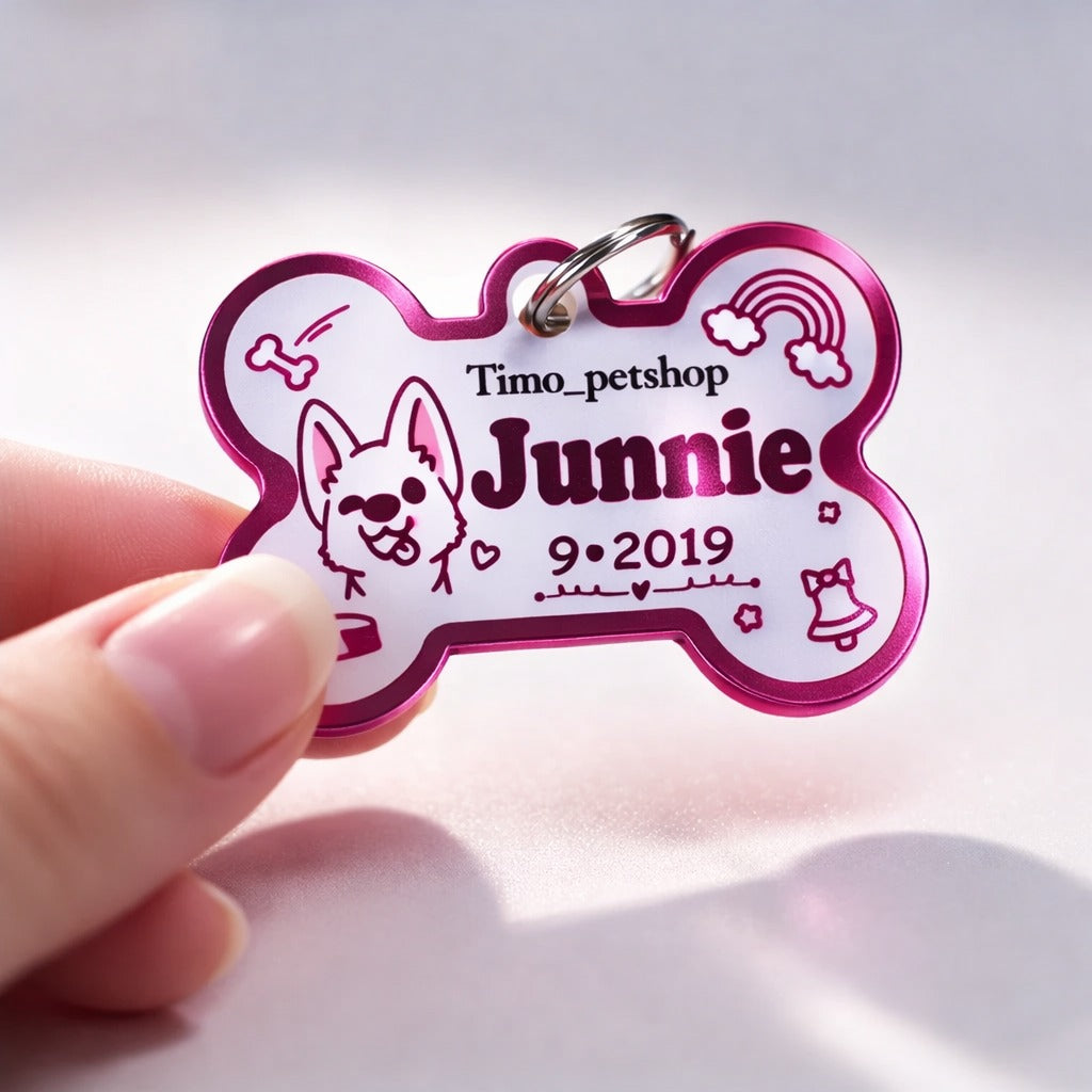 Personalized Pet Collar Tag, Dog Cat Tag, Custom Cat Collar Tag, Pet ID Tag, Engraved Pet Tag, Pet Name