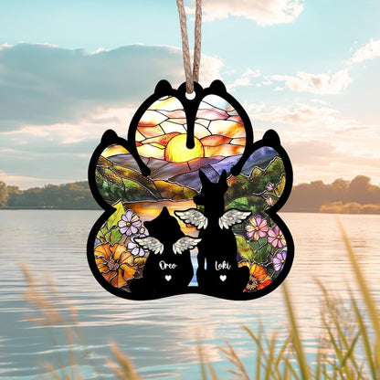 Personalized Dog Loss Sympathy Gift, Custom Dog Memorial Acrylic Suncatcher, Pet Memorial Gift, Loss of Dog Gift, Dog Remembrance Gift