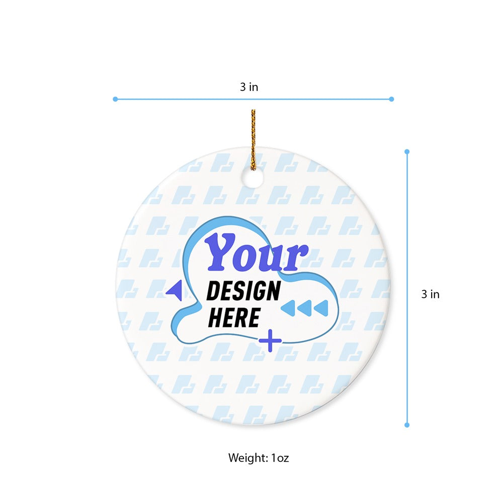 Personalized Pet Watercolor Portrait Ornament, Dog or Cat Ceramic Ornament, Custom Pet Memorial Keepsake Cat Gift, Personalized Christmas Gift