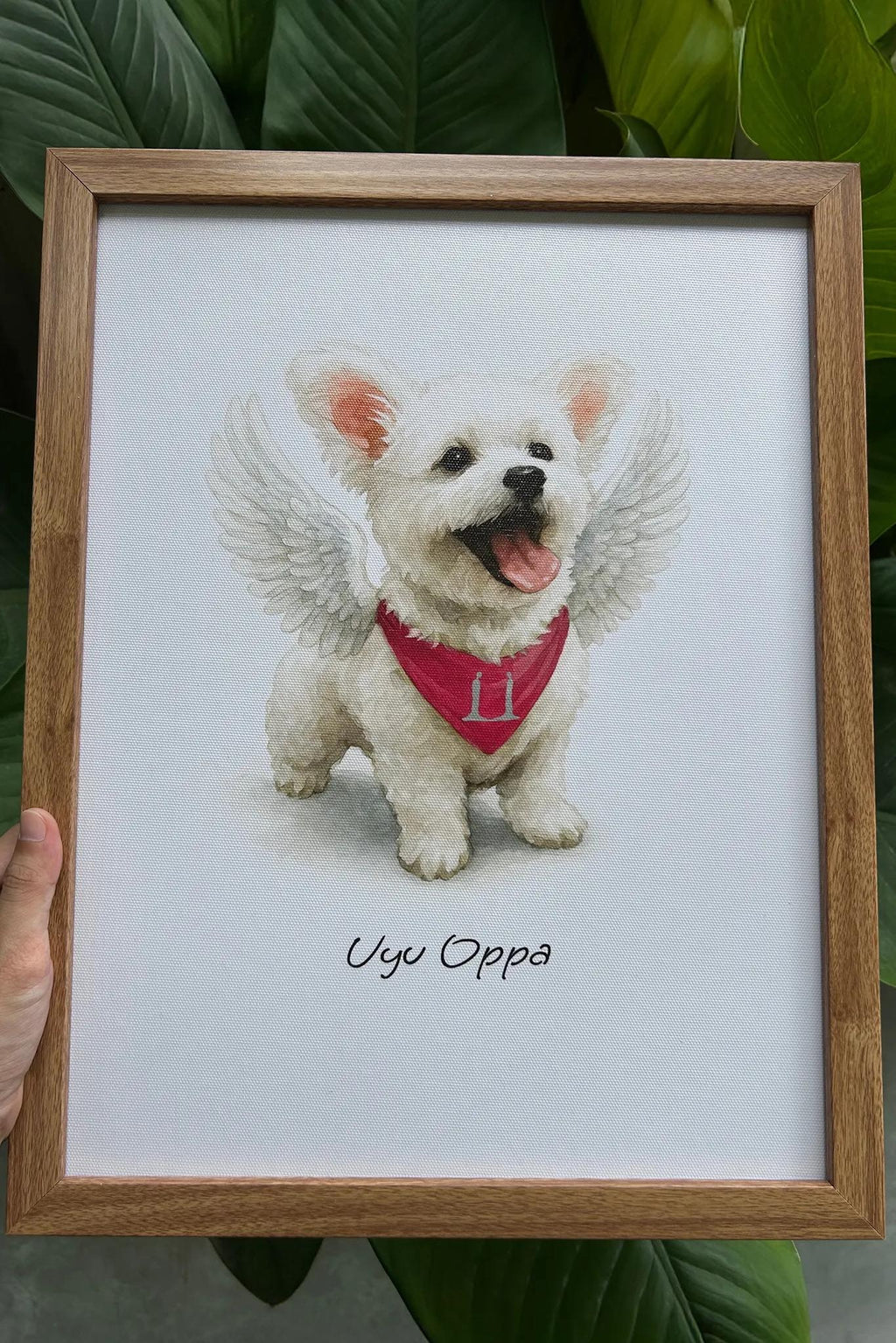 Custom Pet Portrait from Photo, Dog Portrait Gift, Personalized Dog Painting, Custom Dog Watercolor Art Print, Pet Portrait Frame