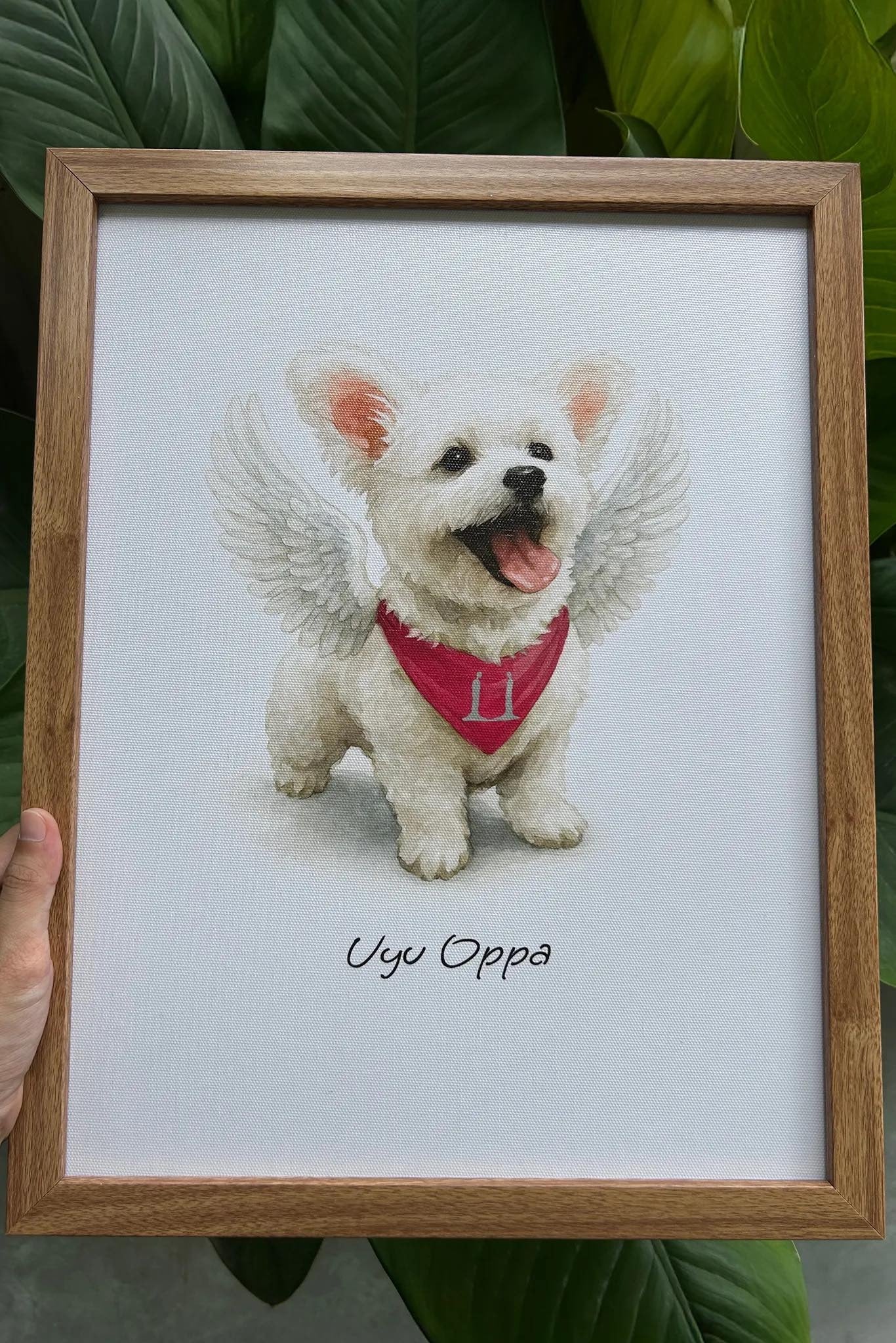 Custom Pet Portrait from Photo, Dog Portrait Gift, Personalized Dog Painting, Custom Dog Watercolor Art Print, Pet Portrait Frame