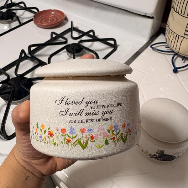 Custom Pet Portrait Ceramic Urn Box for Ashes, Pet Memorial Gifts, Personalized Pet Urn, Loss Of Pet Gifts, Dog Cat Owner Sympathy Gifts