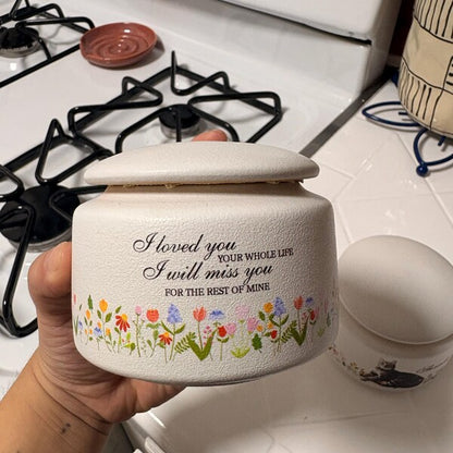 Custom Pet Portrait Ceramic Urn Box for Ashes, Pet Memorial Gifts, Personalized Pet Urn, Loss Of Pet Gifts, Dog Cat Owner Sympathy Gifts
