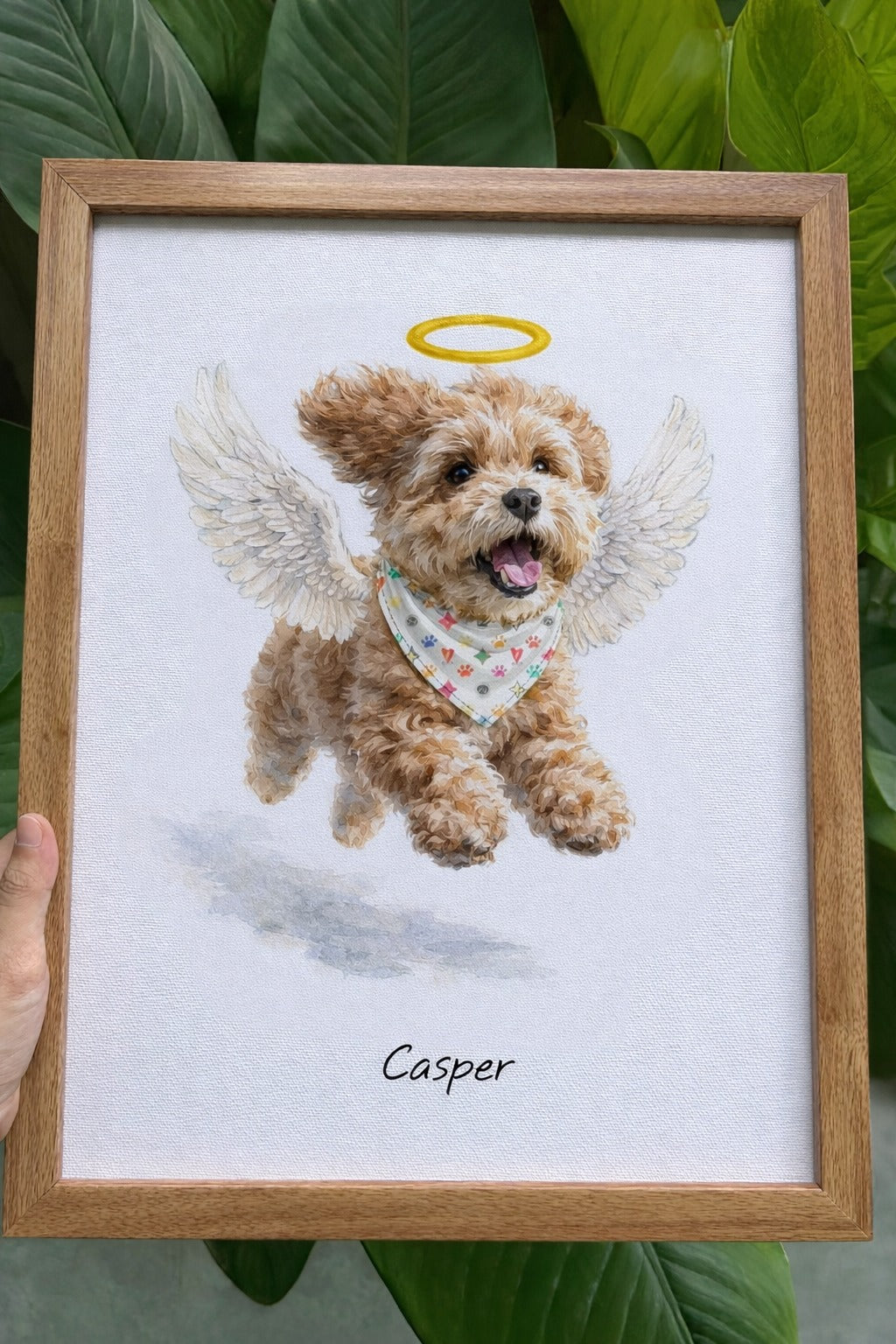 Custom Pet Portrait from Photo, Dog Portrait Gift, Personalized Dog Painting, Custom Dog Watercolor Art Print, Pet Portrait Frame
