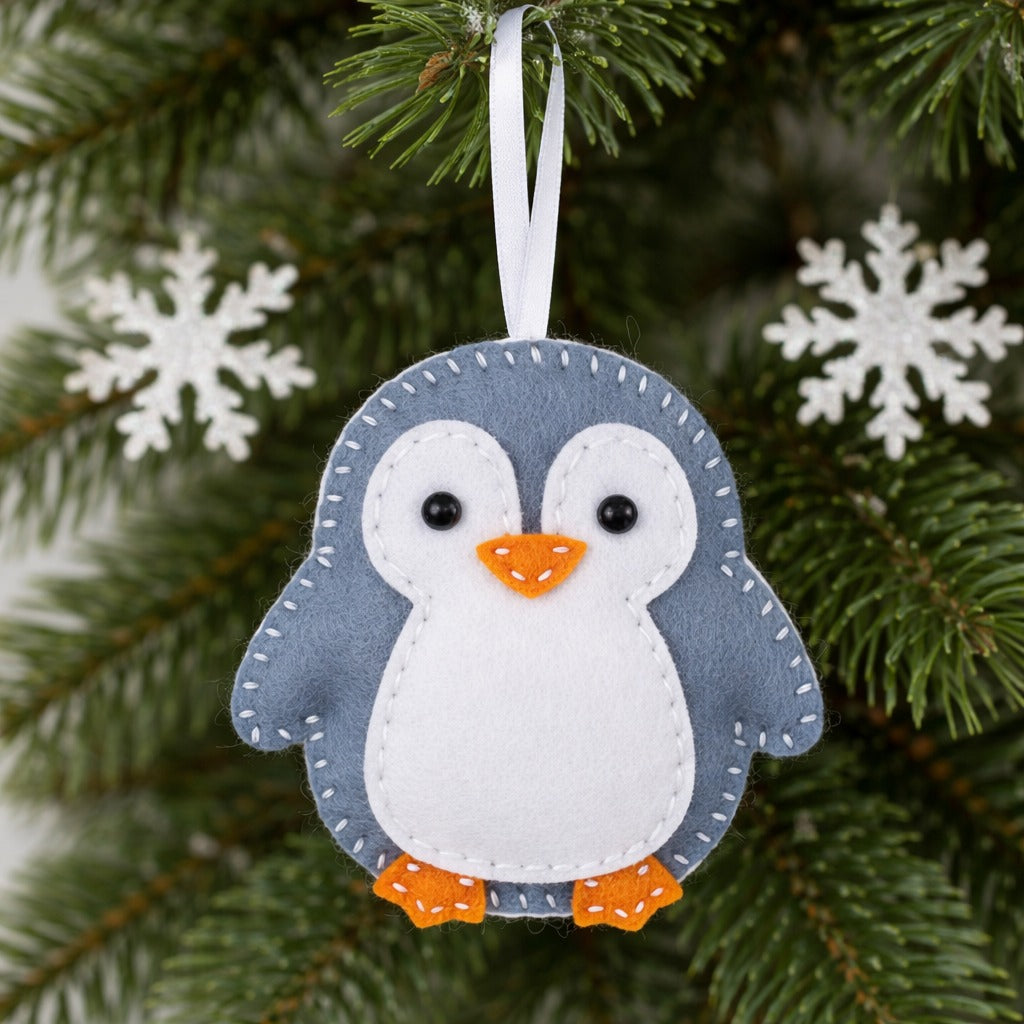 Handmade Felt Animals Ornament, Funny Animal Fabric Ornament Gift, Custom Name Animal Ornament, Hanging Decor, Holiday Ornament