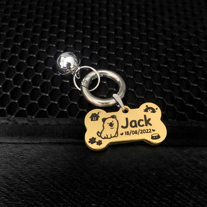 Personalized Pet Collar Tag, Dog Cat Tag, Custom Cat Collar Tag, Pet ID Tag, Engraved Pet Tag, Pet Name (Copy)