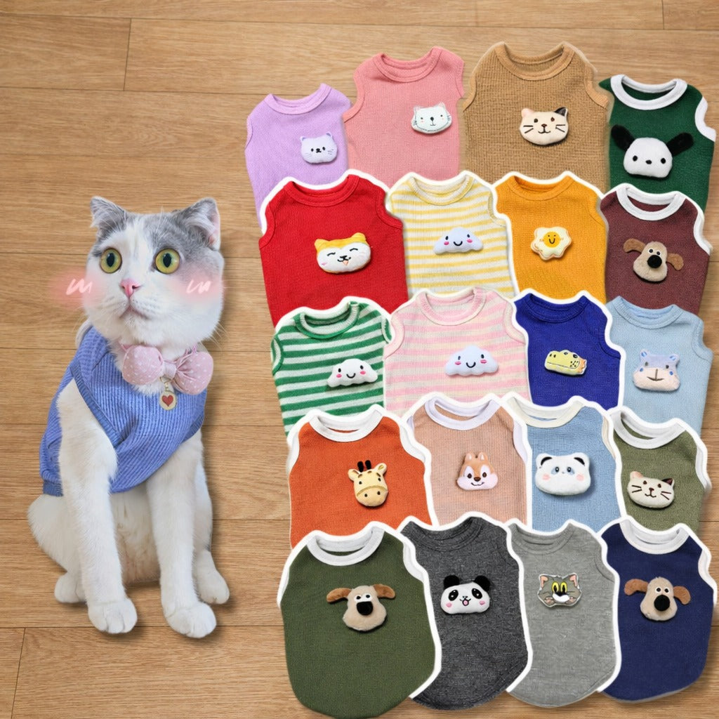 Cute Shirt For Pet, Dog Cat Clothing, Pet Shirt, Stretch Shirt, Summer Clothing For Pet, Comfortable Clothing