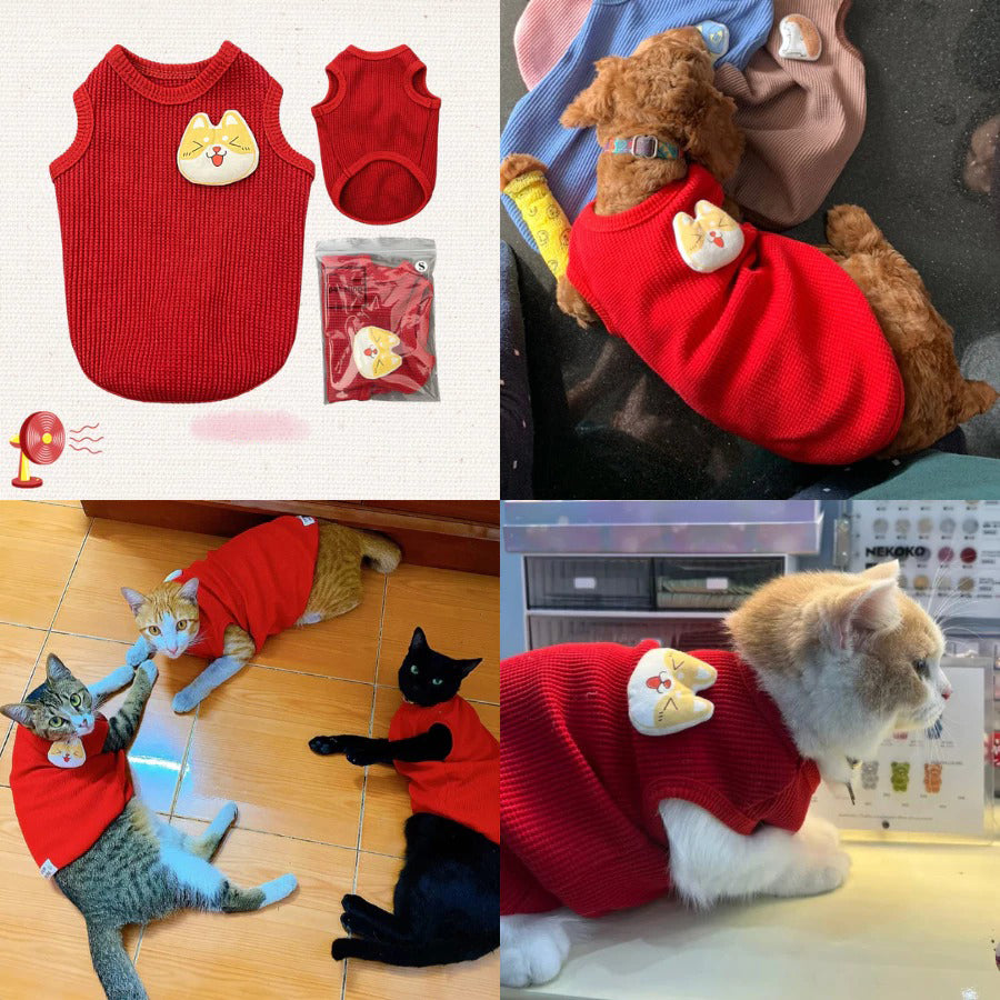 Cute Shirt For Pet, Dog Cat Clothing, Pet Shirt, Stretch Shirt, Summer Clothing For Pet, Comfortable Clothing
