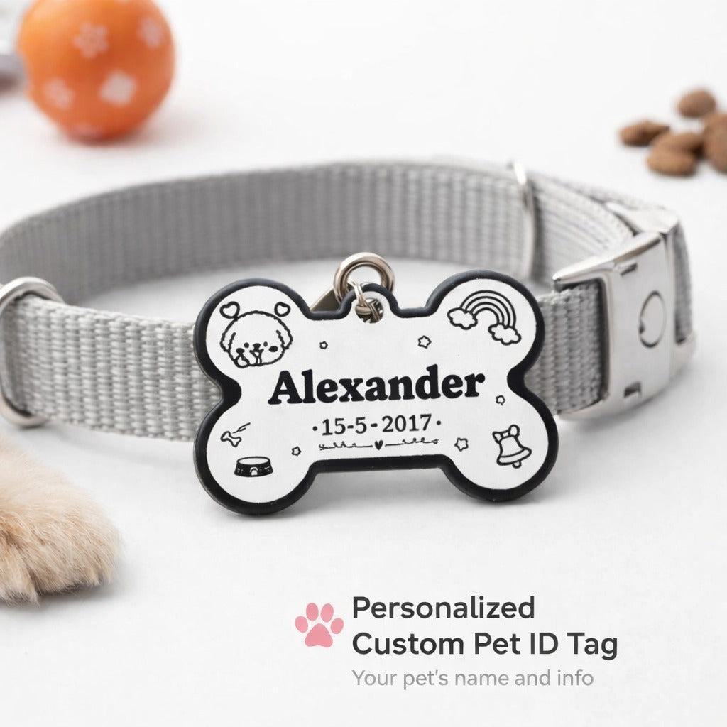 Personalized Pet Collar Tag, Dog Cat Tag, Custom Cat Collar Tag, Pet ID Tag, Engraved Pet Tag, Pet Name (Copy)