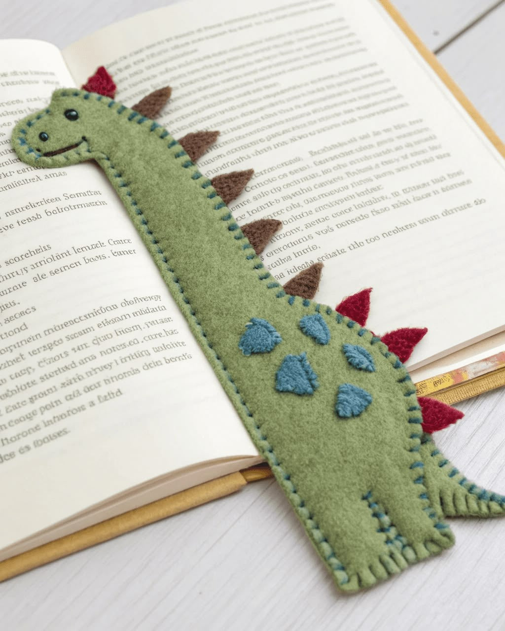 Felt Animal Bookmark With Name - Personalized Fox, Panda, Frog, Giraffe Or Dino Bookmark - Gift For Readers