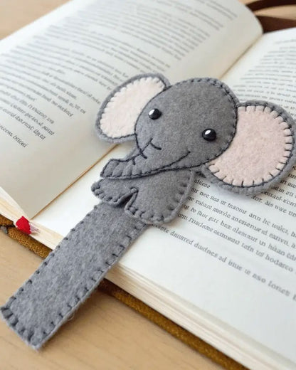Felt Animal Bookmark With Name - Personalized Fox, Panda, Frog, Giraffe Or Dino Bookmark - Gift For Readers