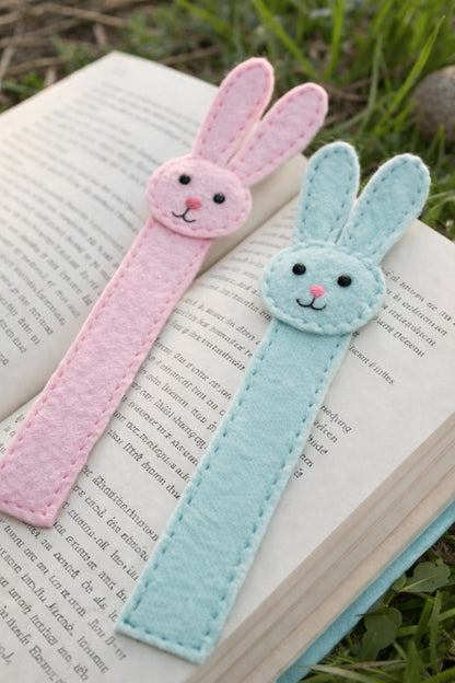 Felt Animal Bookmark With Name - Personalized Fox, Panda, Frog, Giraffe Or Dino Bookmark - Gift For Readers