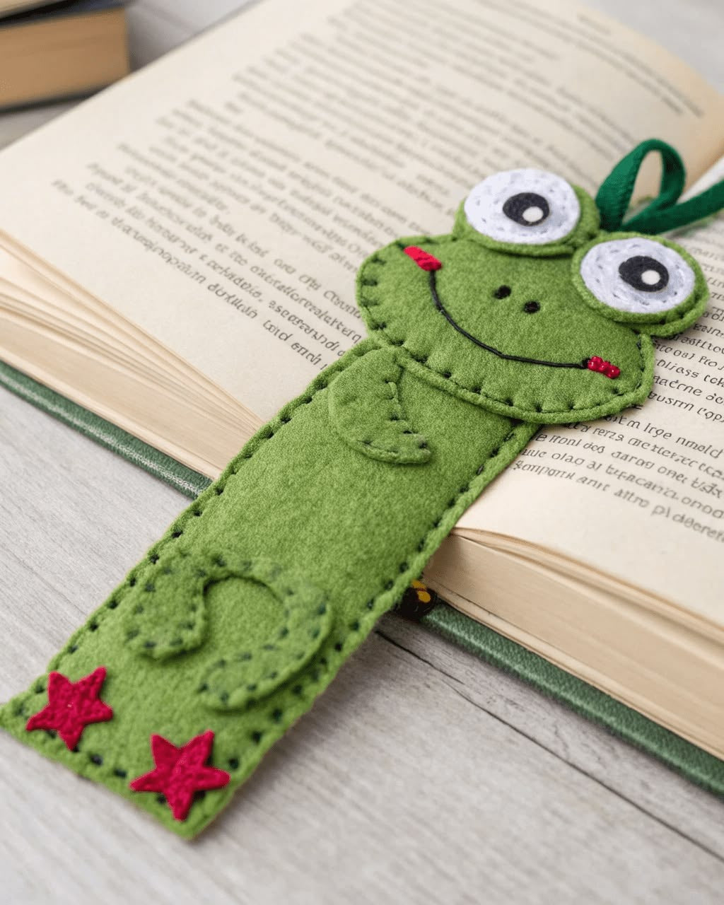 Felt Animal Bookmark With Name - Personalized Fox, Panda, Frog, Giraffe Or Dino Bookmark - Gift For Readers