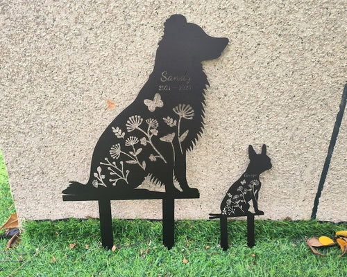 Custom Dog Memorial Metal Sign, Custom Dog Breed Metal Sign, Pet Memorial Gift, Pet Loss Gift, Remembrance Sign, Metal Garden Decor