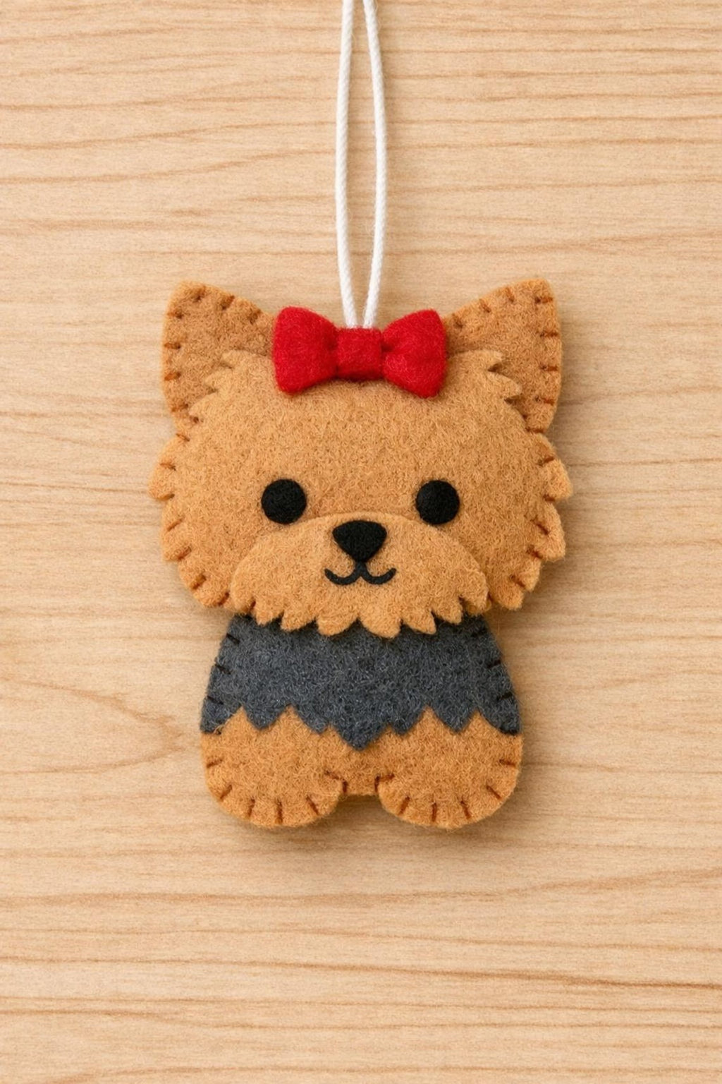 Handmade Felt Dog Ornament, Dogs Fabric Ornament Gift, Custom Name Pet Ornament, Hanging Decor, Ornament Craft, Holiday Ornament