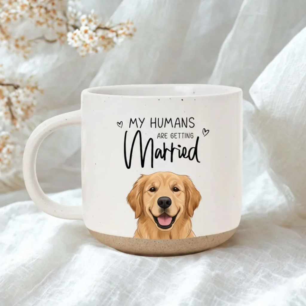 Personalized Watercolor Golden Retriever Mug, Custom Dog Remembrance Gifts