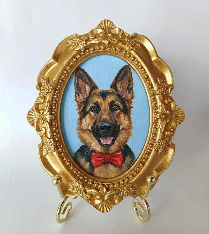 Acrylic German Shepherd  Portrait, Custom German Shepherd  Portrait from Photo, Mother’s Day Gift for Mom