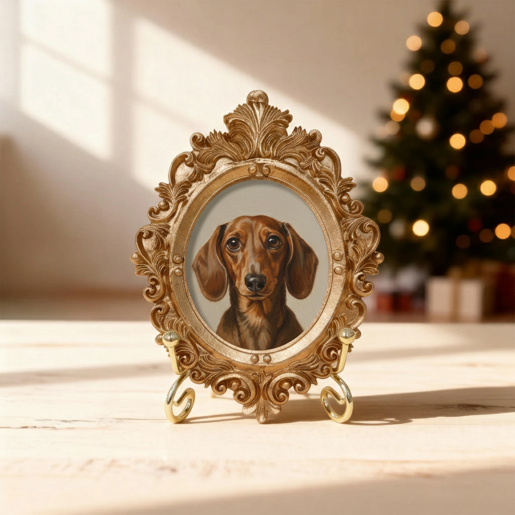 Acrylic Dachshund  Portrait, Dog Portrait, Custom Dachshund  Portrait from Photo, Mother’s Day Gift for Mom