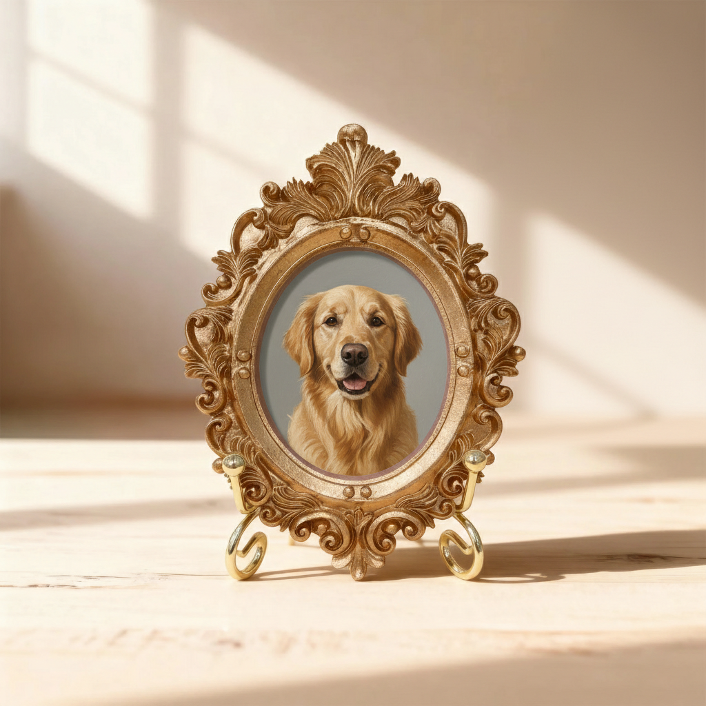 Acrylic Golden Retriever Portrait, Dog Portrait, Custom Golden Retriever Portrait from Photo, Mother’s Day Gift for Mom