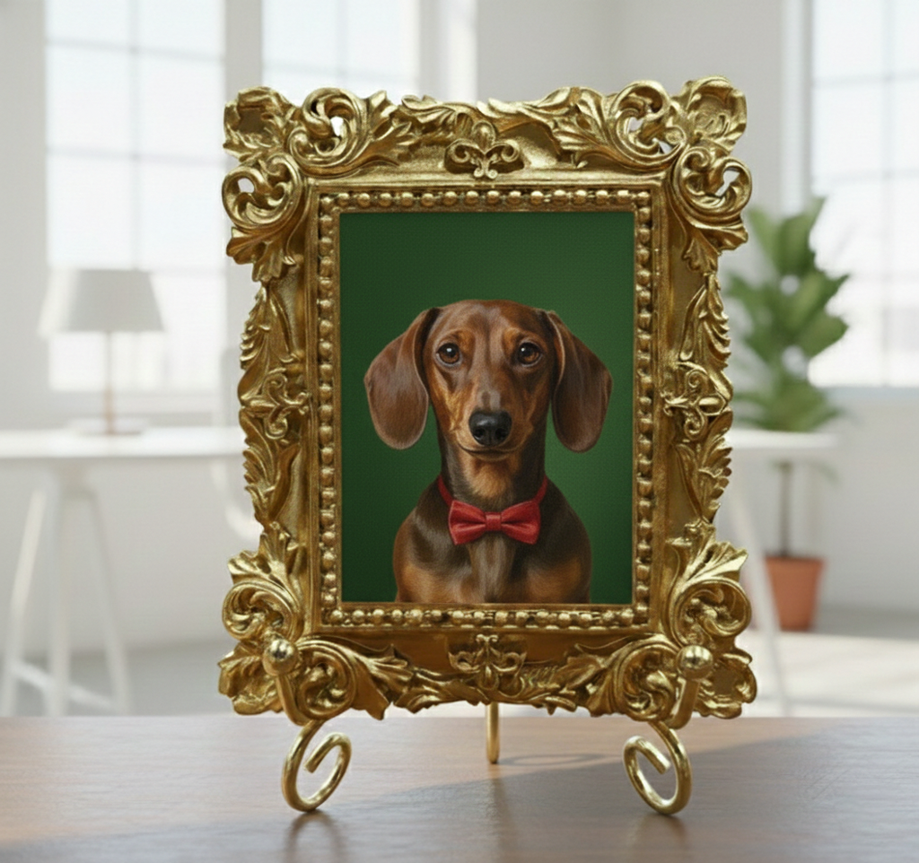Acrylic Dachshund  Portrait, Dog Portrait, Custom Dachshund  Portrait from Photo, Mother’s Day Gift for Mom