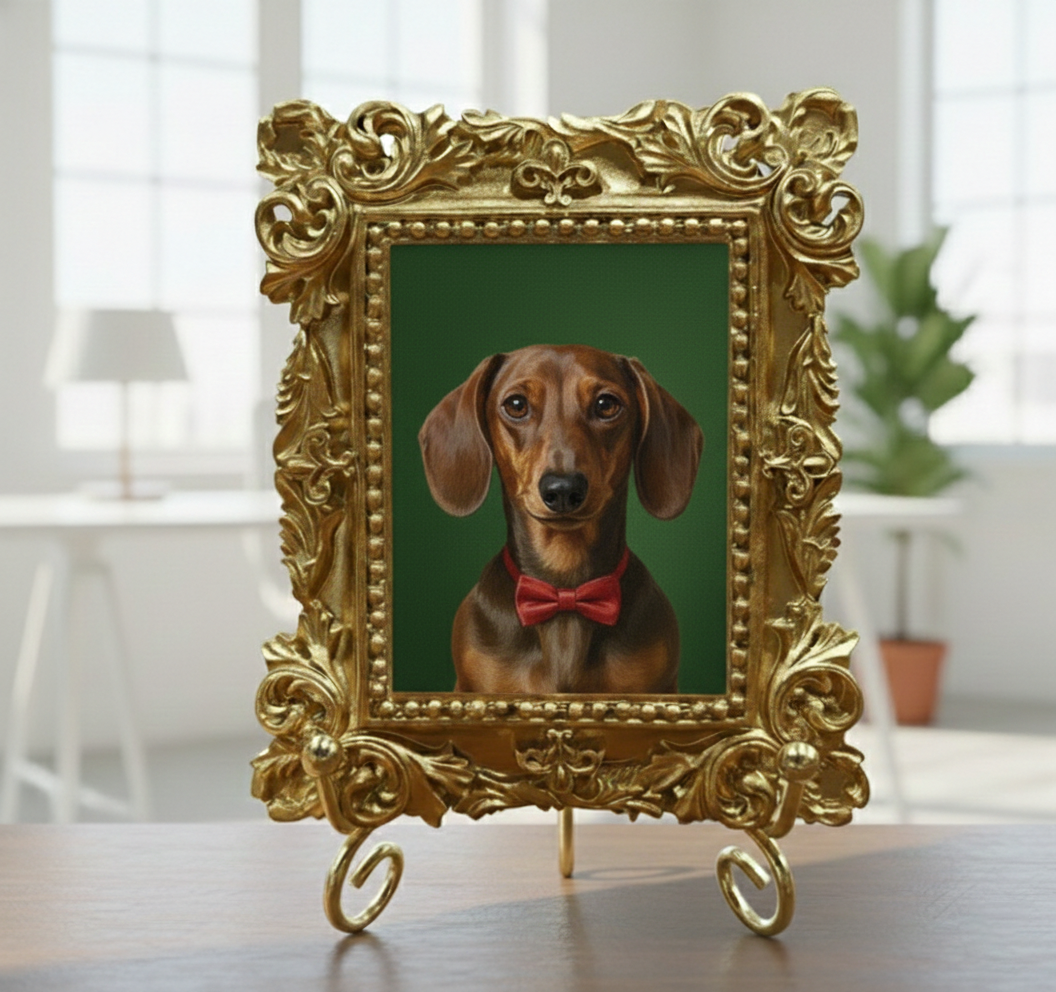 Acrylic Dachshund  Portrait, Dog Portrait, Custom Dachshund  Portrait from Photo, Mother’s Day Gift for Mom