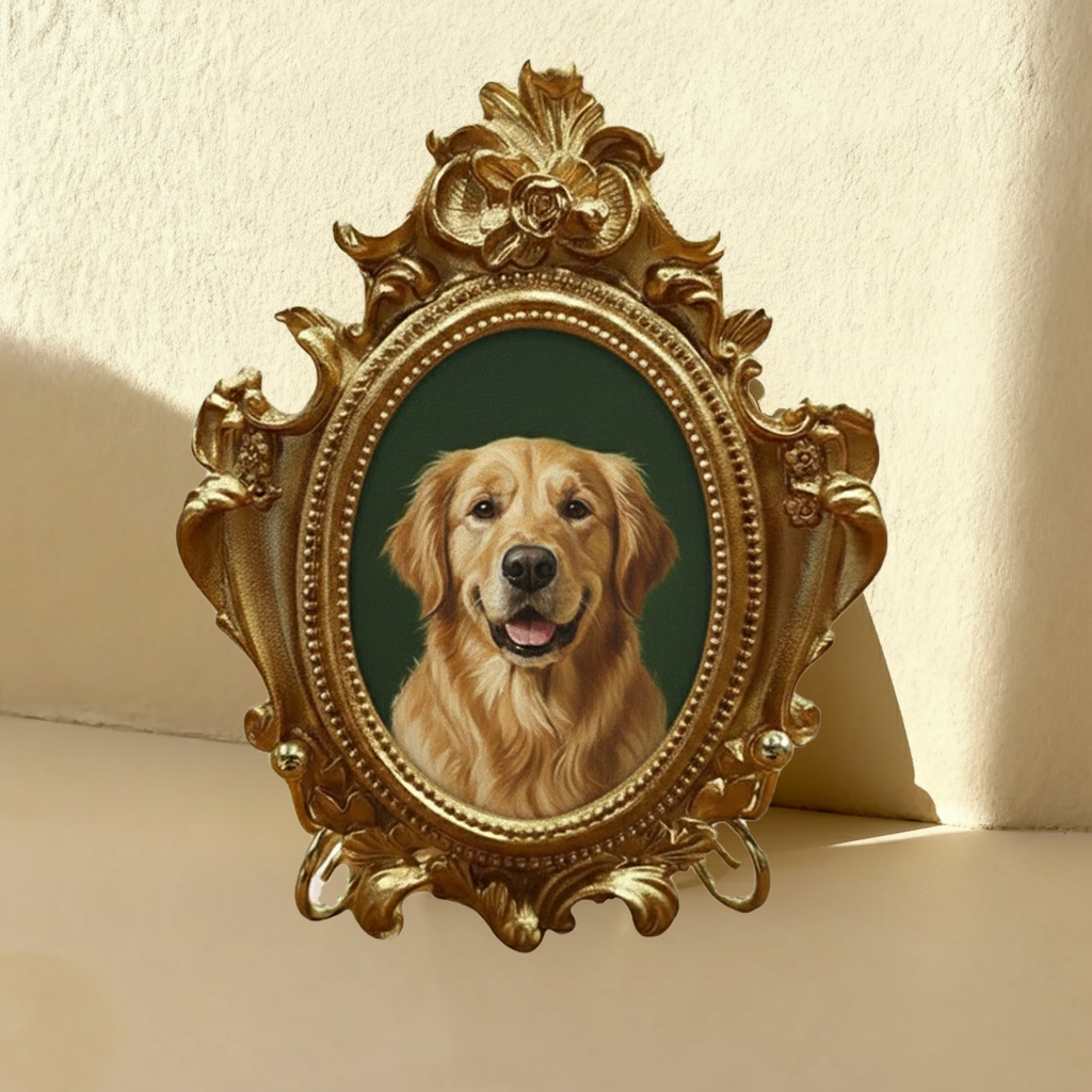 Acrylic Golden Retriever Portrait, Dog Portrait, Custom Golden Retriever Portrait from Photo, Mother’s Day Gift for Mom