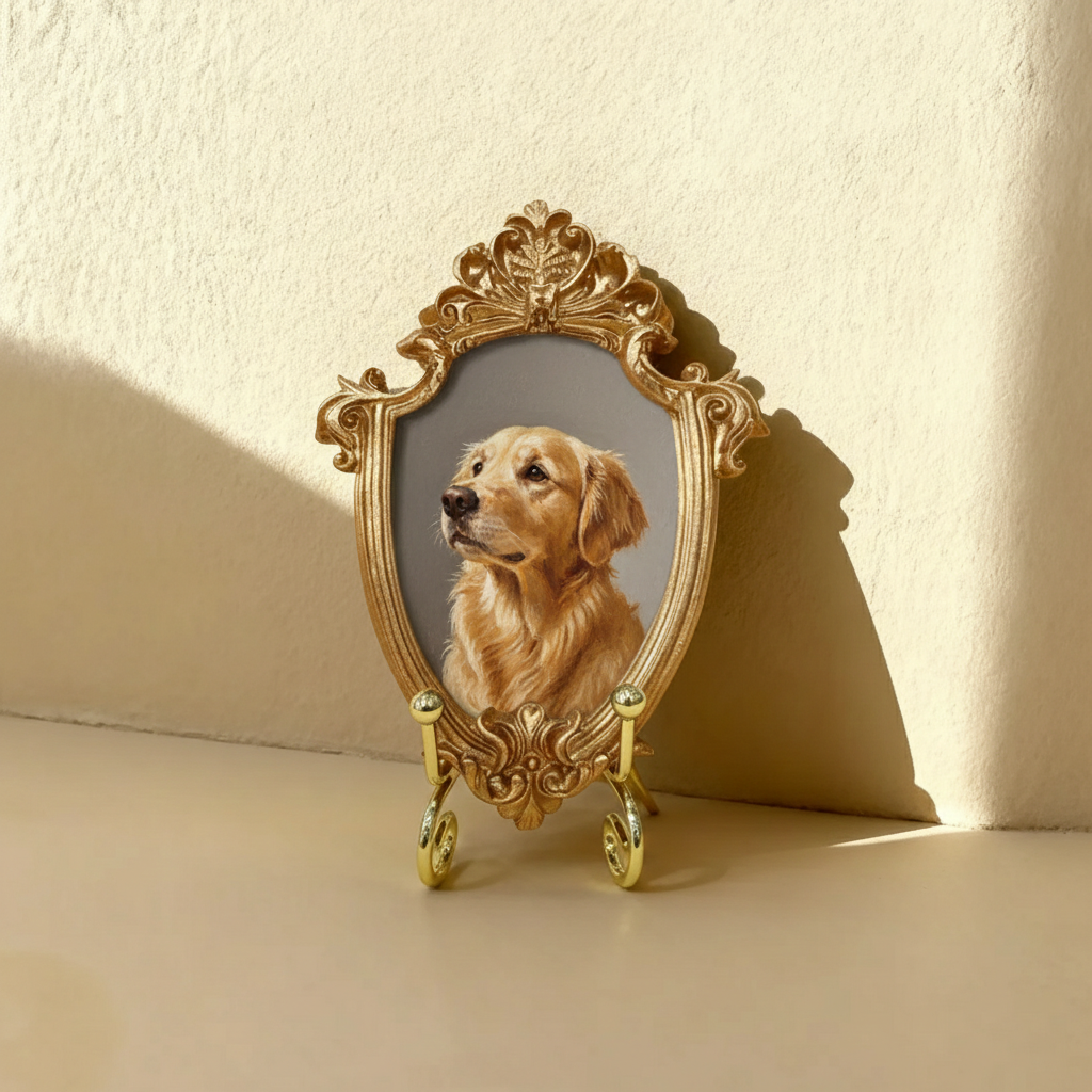 Acrylic Golden Retriever Portrait, Dog Portrait, Custom Golden Retriever Portrait from Photo, Mother’s Day Gift for Mom