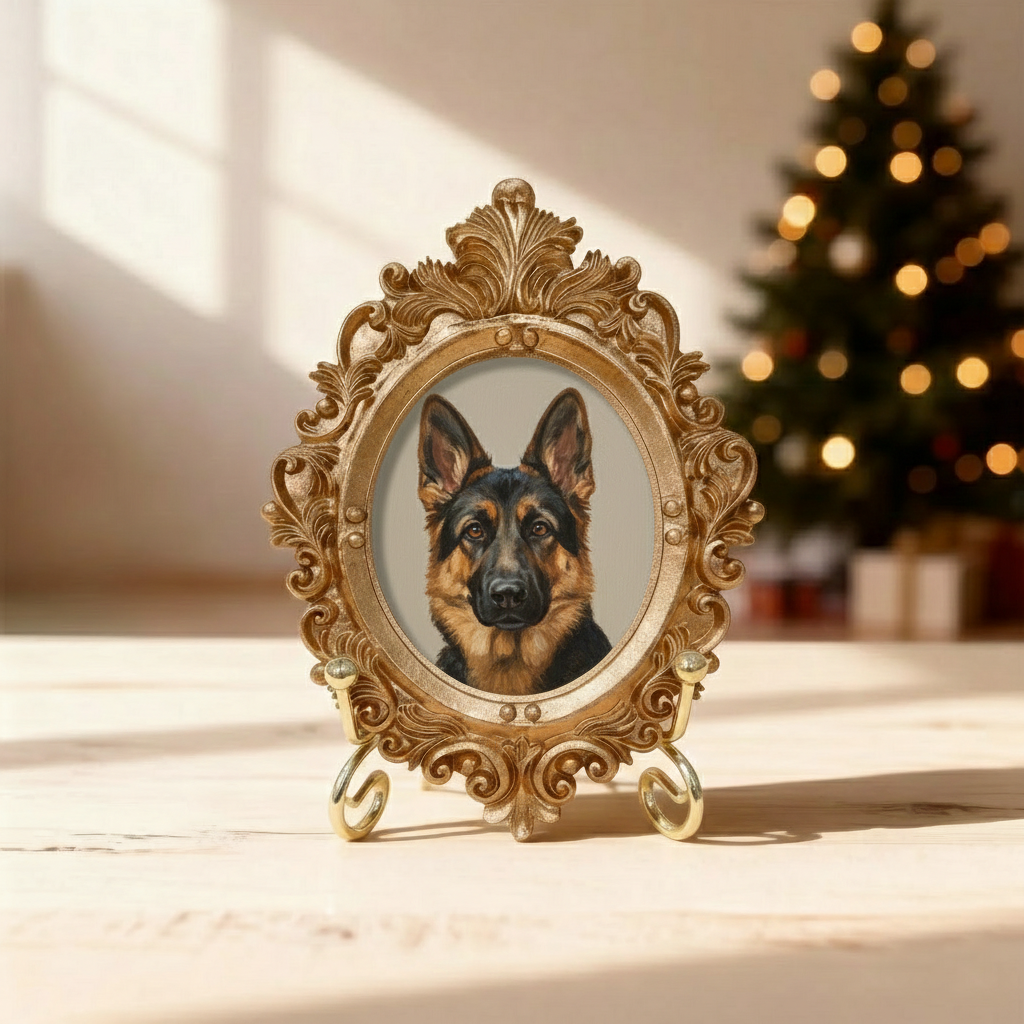 Acrylic German Shepherd  Portrait, Custom German Shepherd  Portrait from Photo, Mother’s Day Gift for Mom