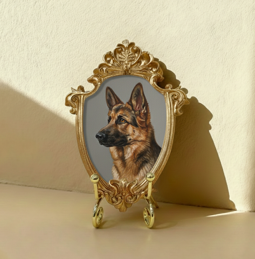 Acrylic German Shepherd  Portrait, Custom German Shepherd  Portrait from Photo, Mother’s Day Gift for Mom