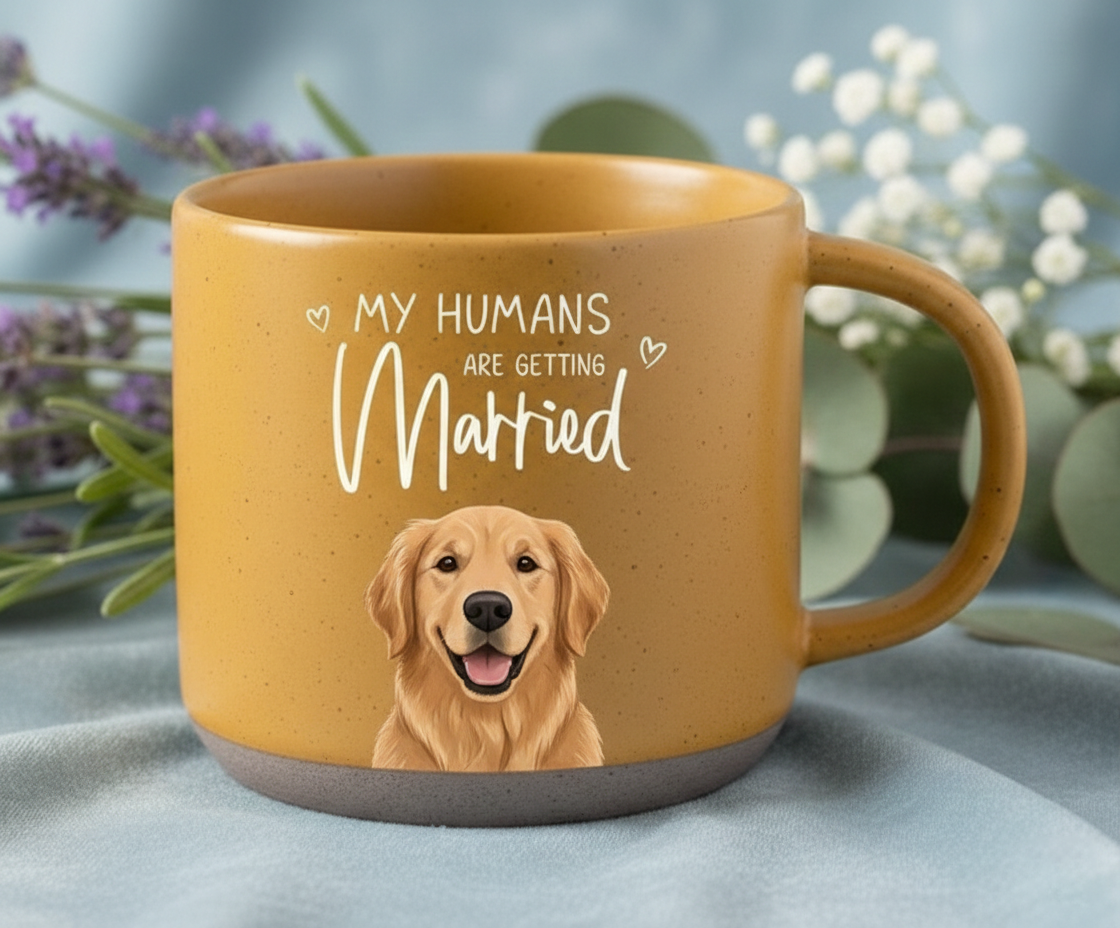 Personalized Watercolor Golden Retriever Mug, Custom Dog Remembrance Gifts