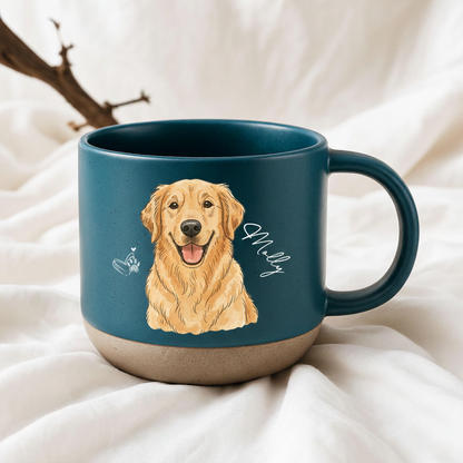 Personalized Watercolor Golden Retriever Mug, Custom Dog Remembrance Gifts