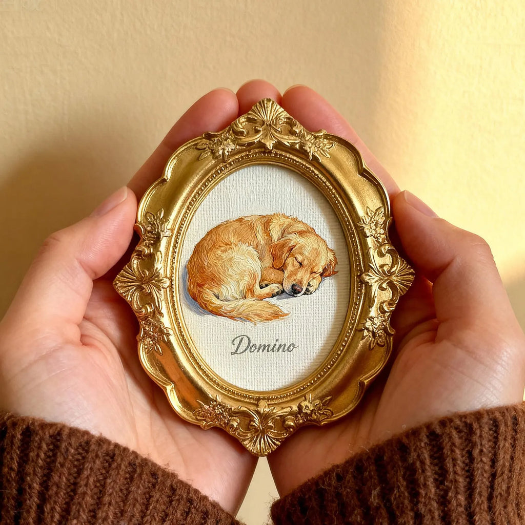 Acrylic Golden Retriever Portrait, Dog Portrait, Custom Golden Retriever Portrait from Photo, Mother’s Day Gift for Mom