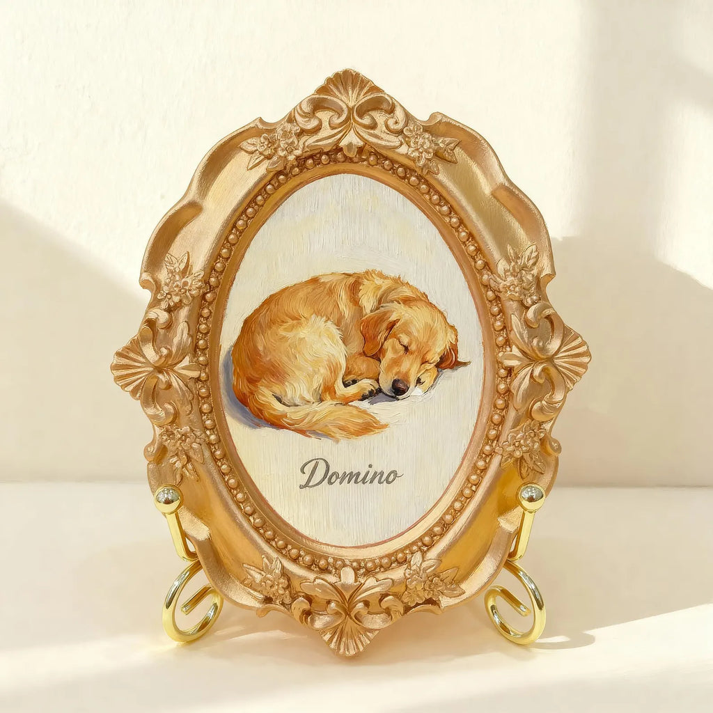 Acrylic Golden Retriever Portrait, Dog Portrait, Custom Golden Retriever Portrait from Photo, Mother’s Day Gift for Mom