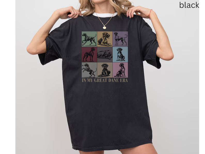 In My Great Dane Era Dog Shirt, Dog Mom Mama Lover Owner Tee T-shirt Tshirt Sweatshirt, Gift for Kids Women Mothers Day Birthday Christmas