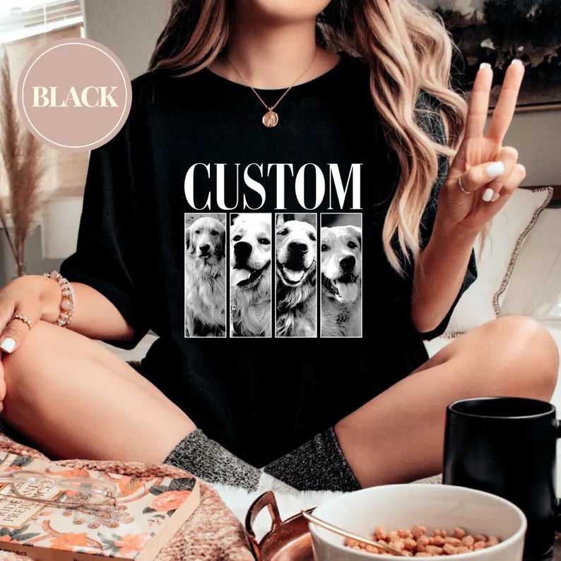 Custom Pet Photo Shirt, Personalized Pet Comfort Colors Shirt, Dog Mom Gift, Cat Mom Shirt, Dog Dad Gift, Cat Dad Gift, Pet Remembrance Gift