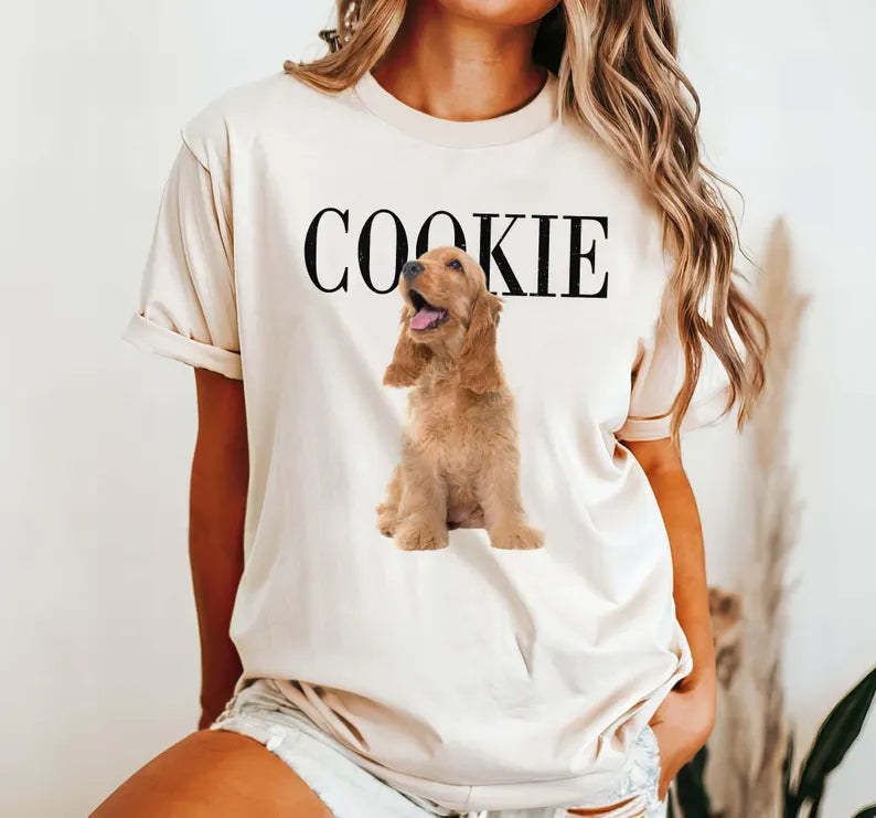 Custom Pets Photo Shirt, Custom Pets Comfort Colors Shirt, Custom Cat Dog Shirt, Personalized Pet Shirt, Bootleg Shirt, Dog Remembrance Gift