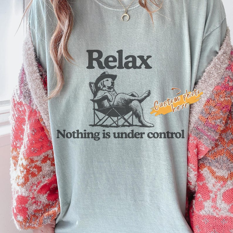 Chill Golden Retriever Vintage Shirt - Relax Nothing Is Under Control Golden Retriever Tee, Golden Mom Tee, Golden Dad Shirt, Goldie Dog T