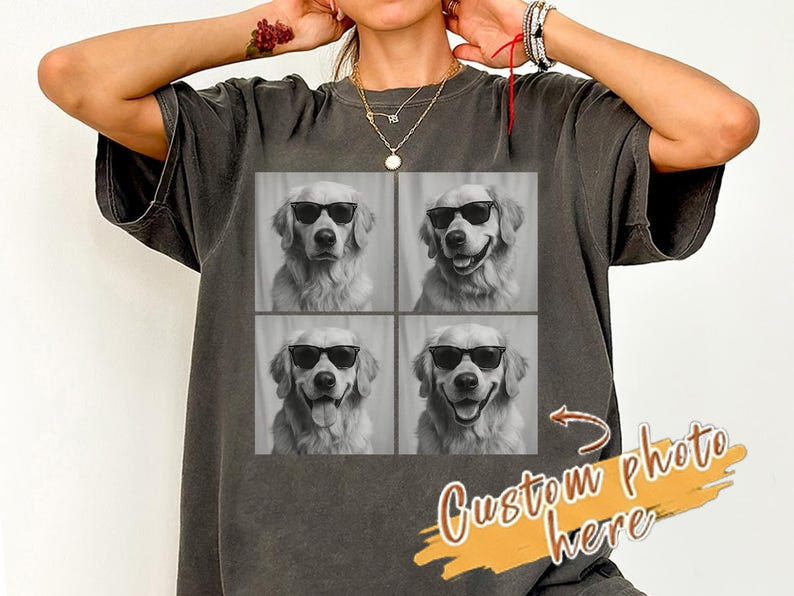 Golden Retriever Shirt, Photobooth Golden Dog Tshirt, Funny Dog Comfort Colors Shirt, Golden Retriever Lover Gifts, Dog Mom Gift