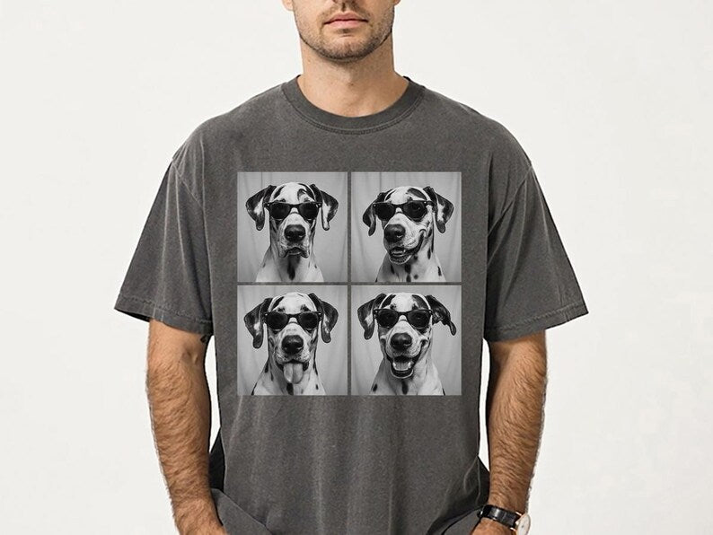 Great Dane Shirt, Photobooth Great Dane Dog Tshirt, Funny Dog Comfort Colors Shirt, Harlequin Great Dane Lover Gifts, Dog Mom Gift