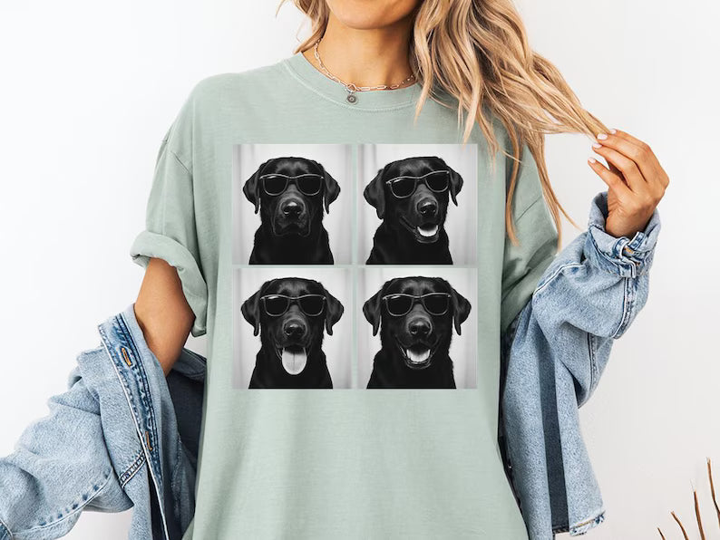 Black Labrador Shirt, Photobooth Black Lab Dog Tshirt, Funny Dog Comfort Colors Shirt, Labrador Retriever Lover Gifts, Dog Mom Gift