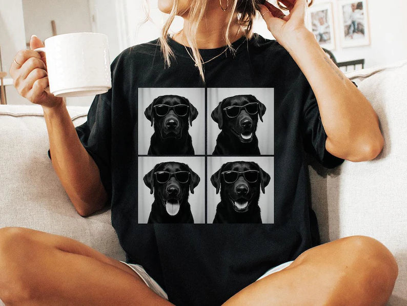Black Labrador Shirt, Photobooth Black Lab Dog Tshirt, Funny Dog Comfort Colors Shirt, Labrador Retriever Lover Gifts, Dog Mom Gift