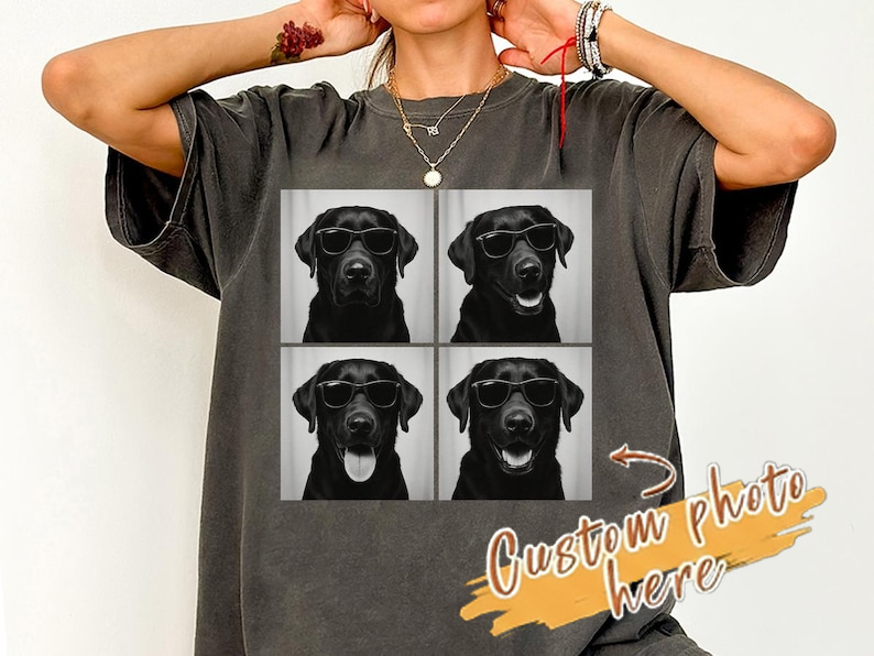 Black Labrador Shirt, Photobooth Black Lab Dog Tshirt, Funny Dog Comfort Colors Shirt, Labrador Retriever Lover Gifts, Dog Mom Gift