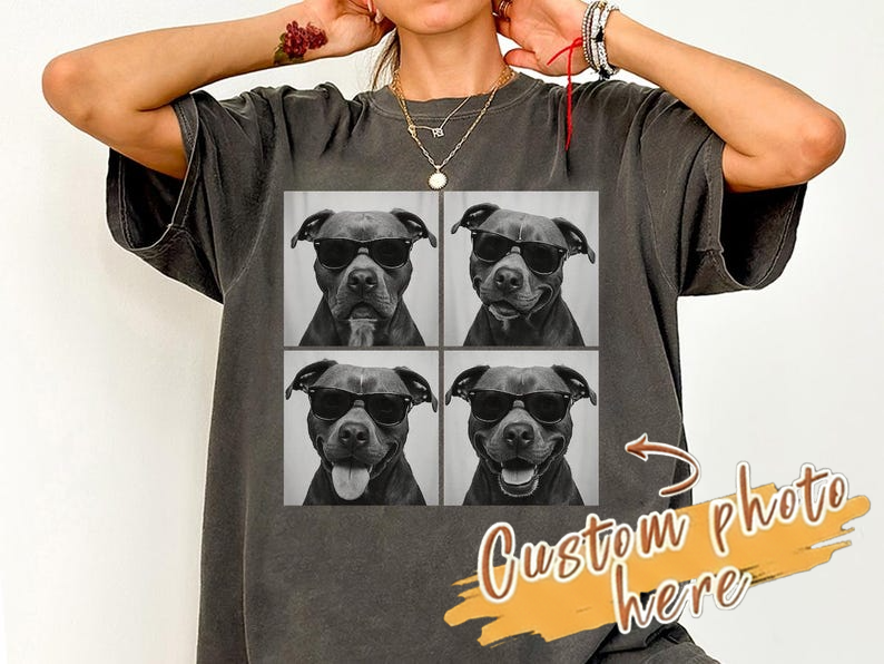 Pit Bull Shirt, Photobooth Pittie Dog Tshirt, Funny Dog Comfort Colors Shirt, Pitbull Lover Gifts, Pittie Mom Gift