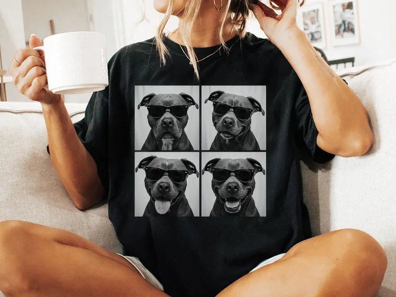 Pit Bull Shirt, Photobooth Pittie Dog Tshirt, Funny Dog Comfort Colors Shirt, Pitbull Lover Gifts, Pittie Mom Gift