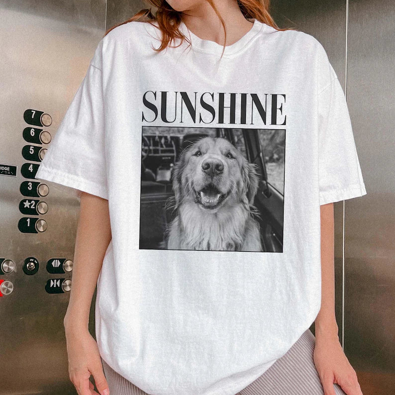 Custom Pet Photo Shirt, Personalized Comfort Colors Pet Shirt, Customized Picture Pet Shirt